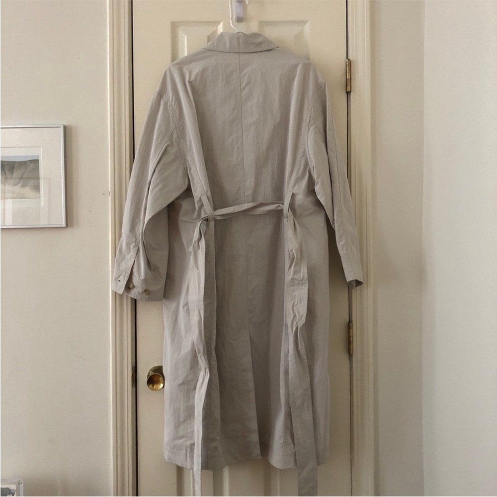 & Other Stories Neutral Beige Lightweight Trench Coat - Picture 2 of 13